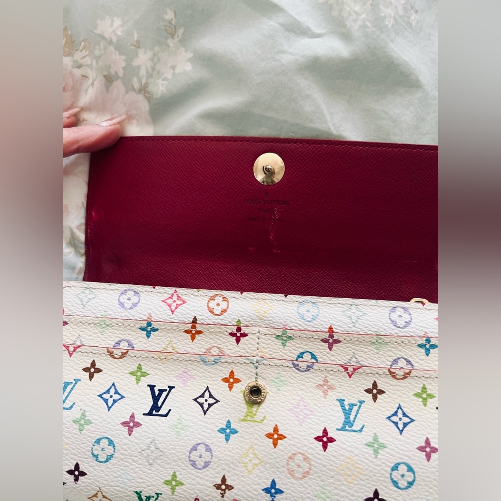 Louis Vuitton Multicolor Monogram Wallet with Gold Chain - Picture 6 of 12